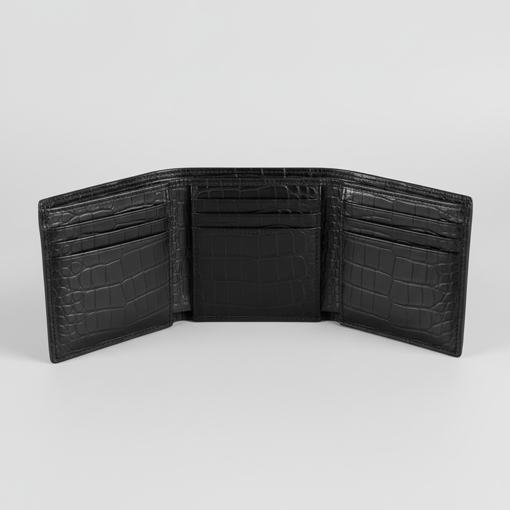 OPPS Vance Long Trifold Wallet - Open