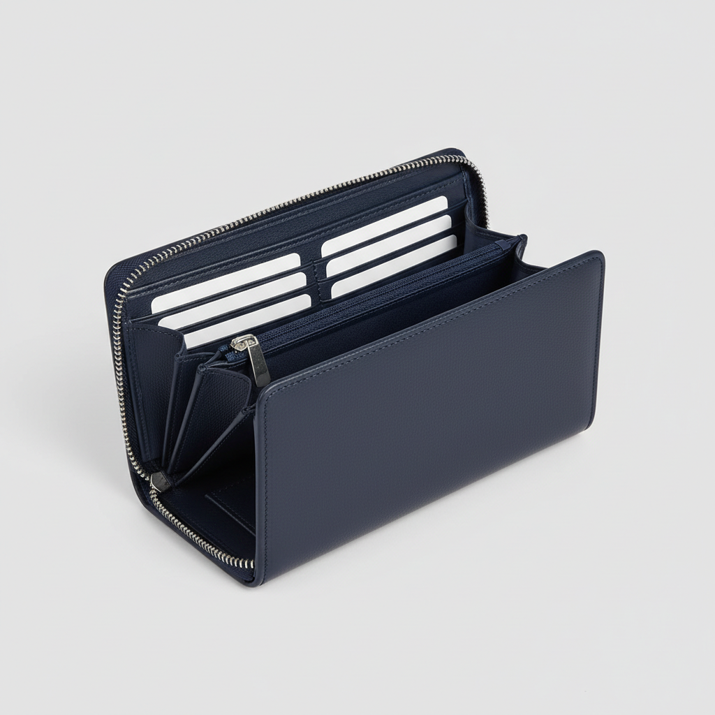 OPPS Nash Long Zip Wallet - Open